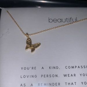 Dogeared beautiful butterfly necklace